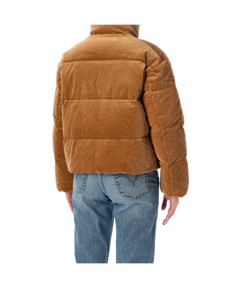 Corduroy Quilted Puffer Jacket