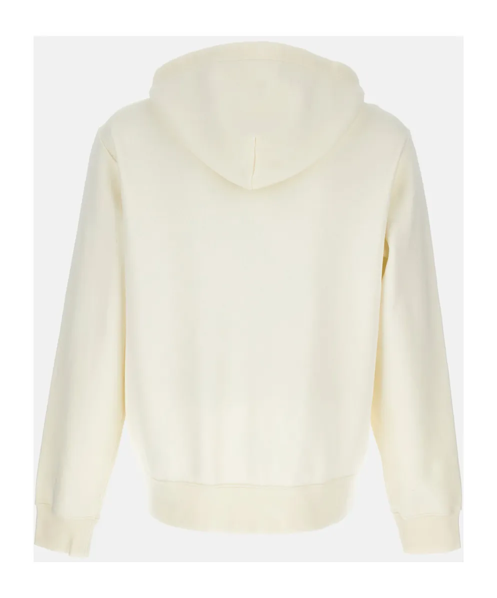Logo Embroidered Zip-Up Hoodie