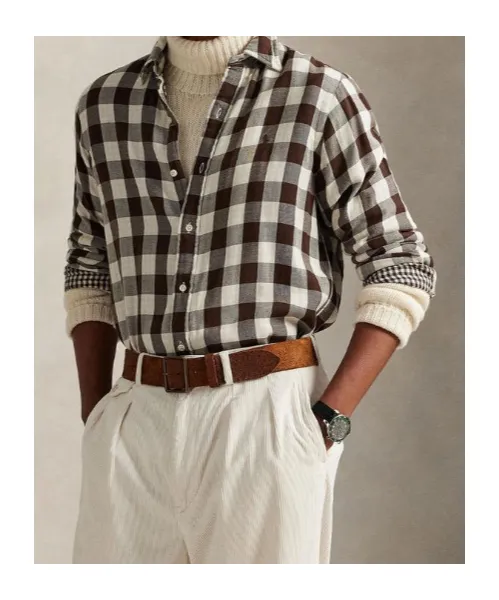 Long Sleeve Checked Shirt