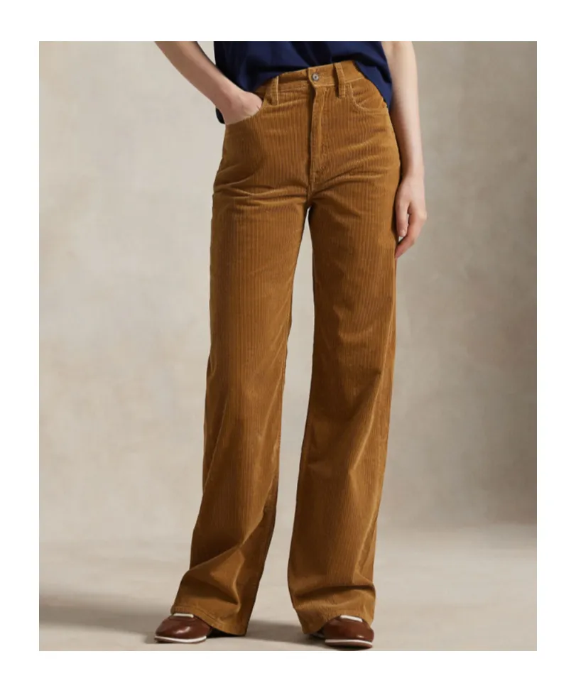 Straight Leg Corduroy Trousers