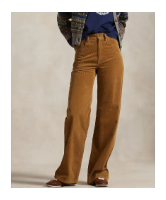 Straight Leg Corduroy Trousers