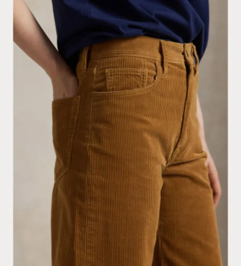 Straight Leg Corduroy Trousers