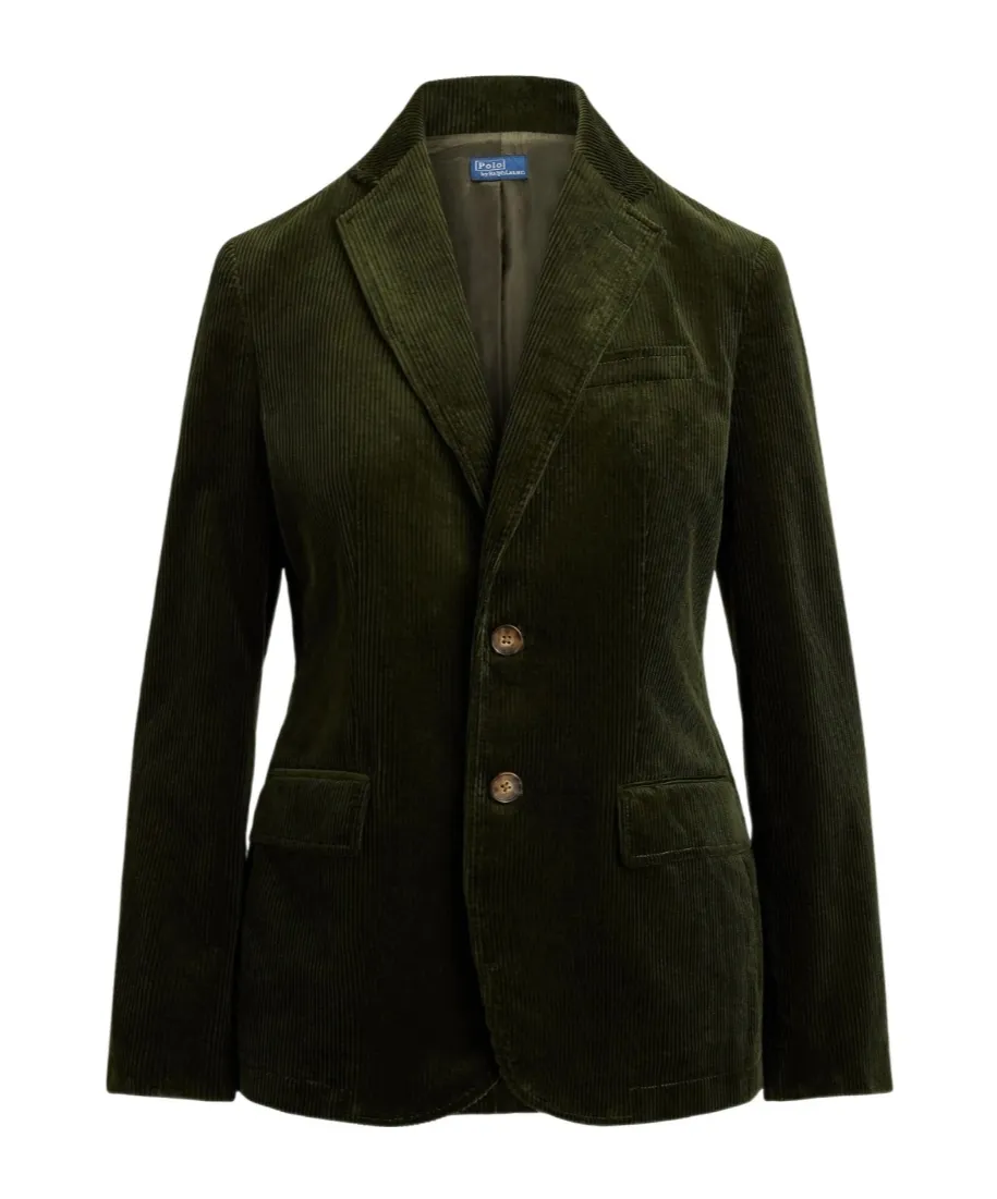 Single-Breasted Corduroy Blazer