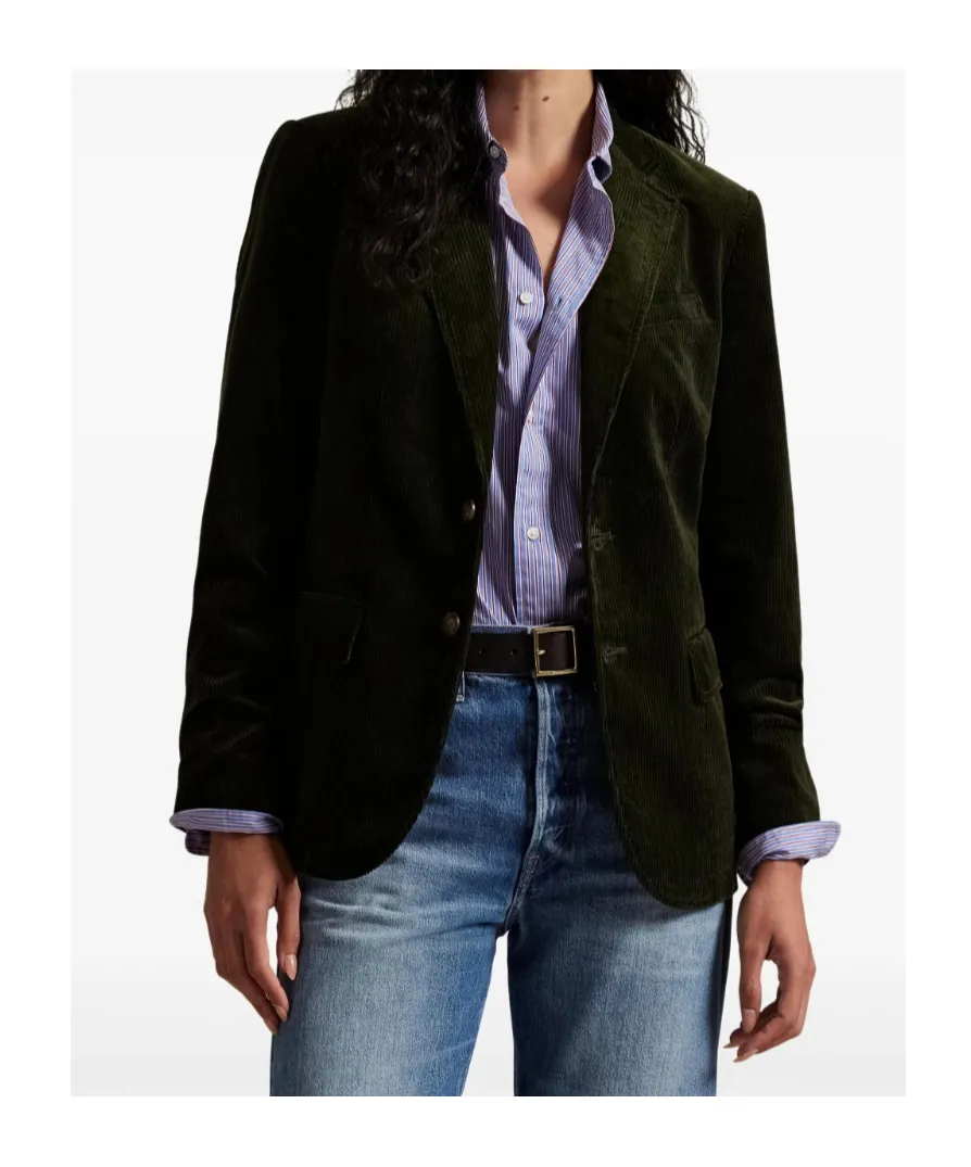 Single-Breasted Corduroy Blazer