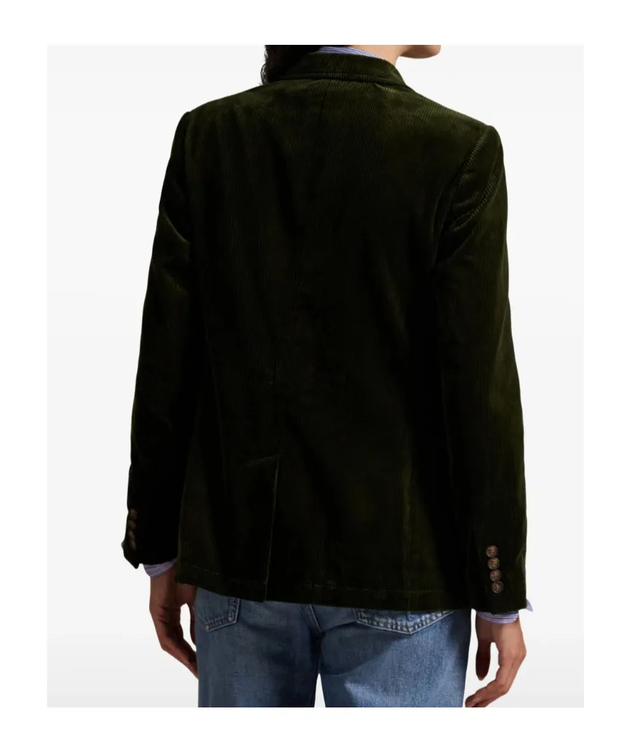 Single-Breasted Corduroy Blazer