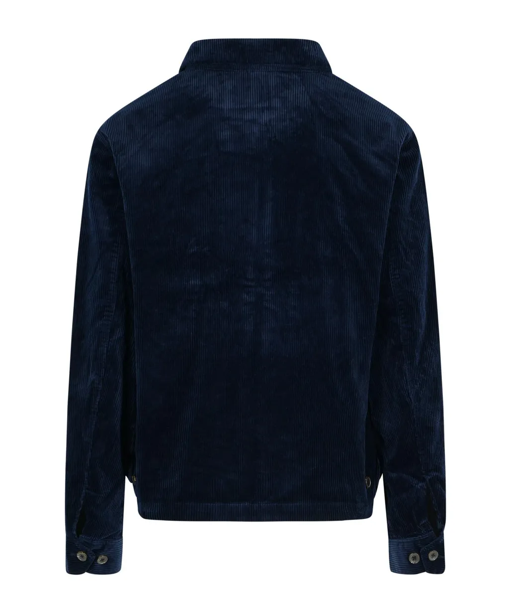 8 Wale Corduroy Pony Embroidered Windbreaker