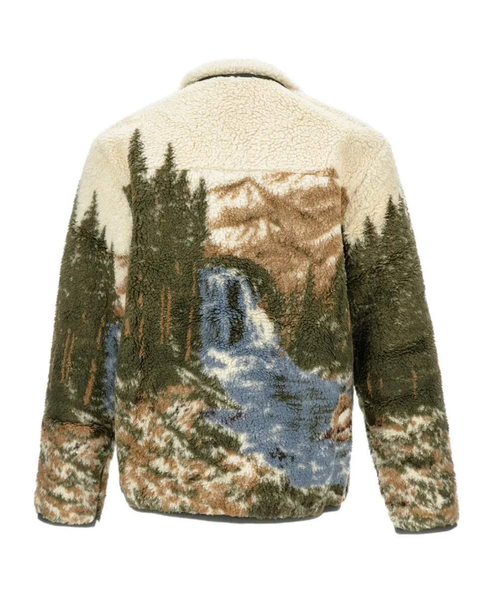 High-Collar Fleece Jacket