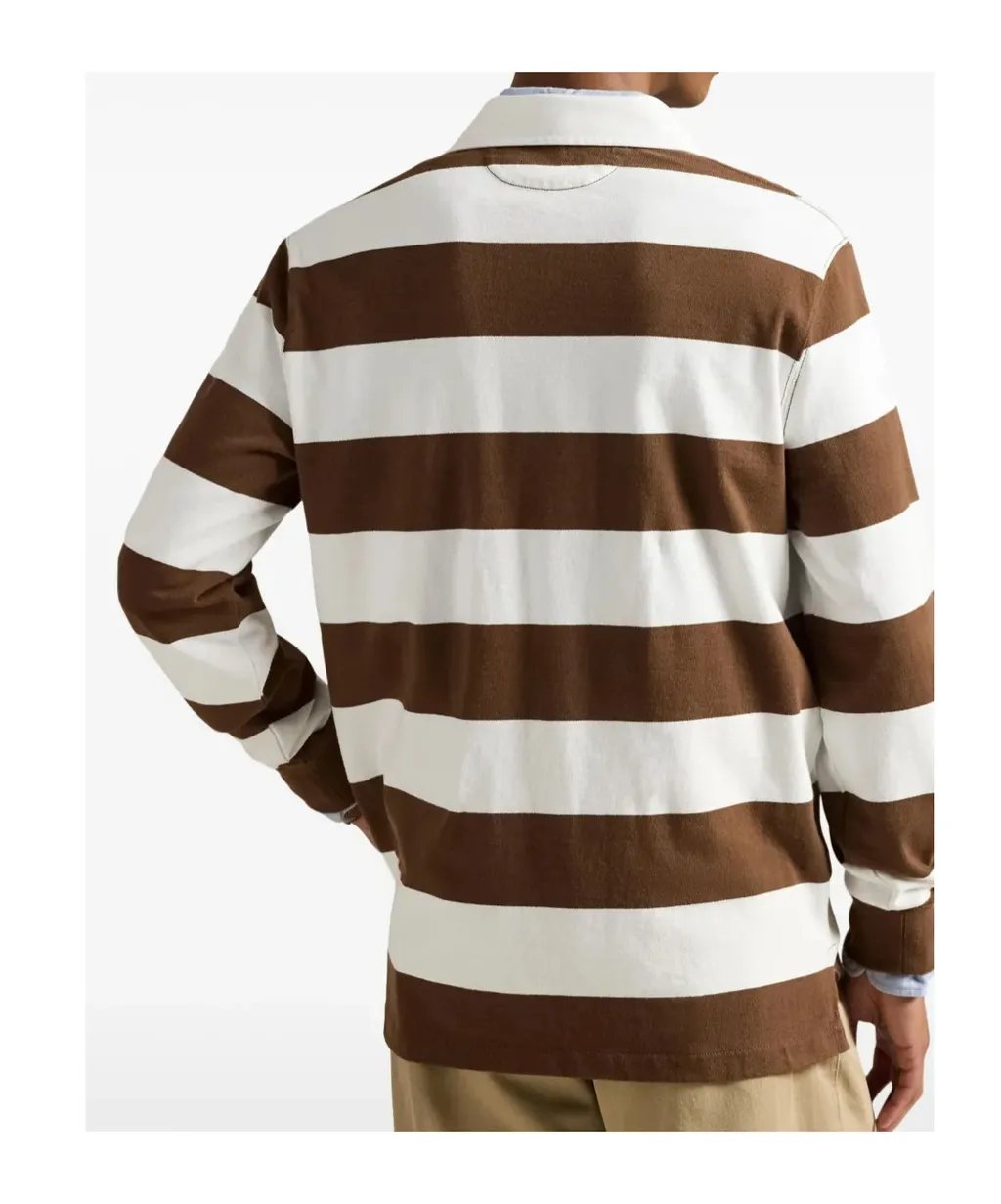 Pony Embroidered Striped Polo Shirt