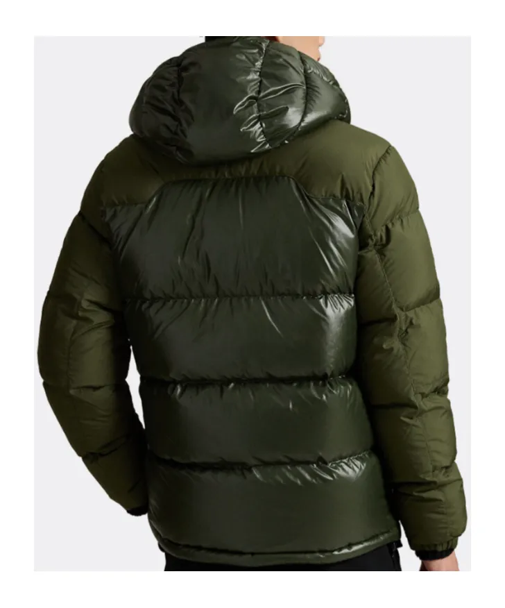 Zip-Up Hooded Down Jacket
