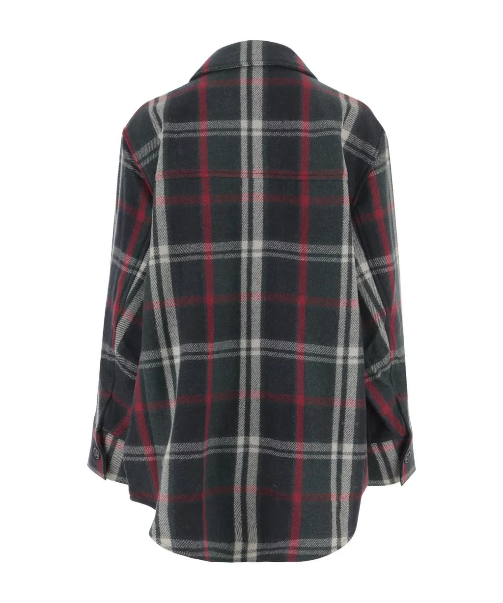Check Pattern Buttoned Shirt