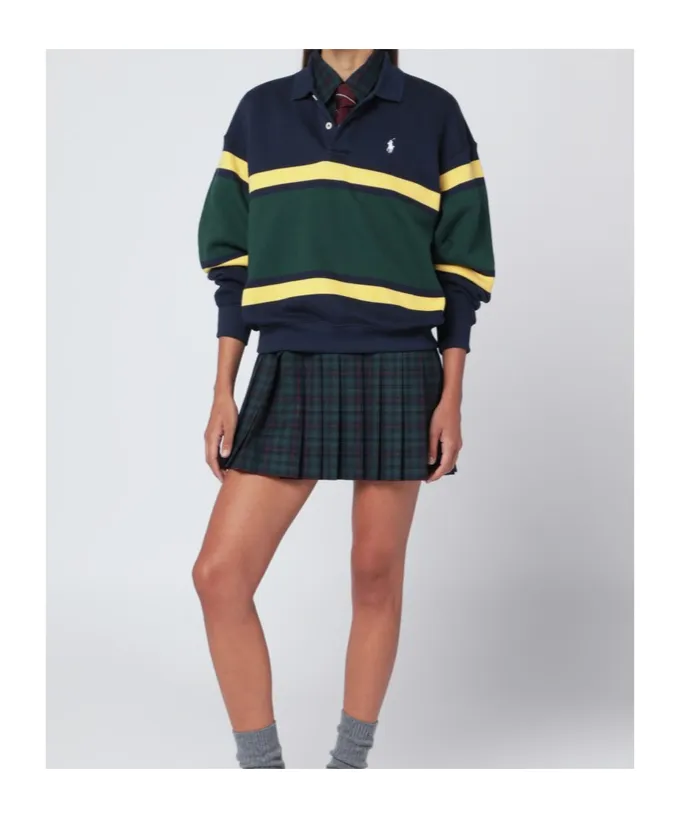 Striped Polo Top
