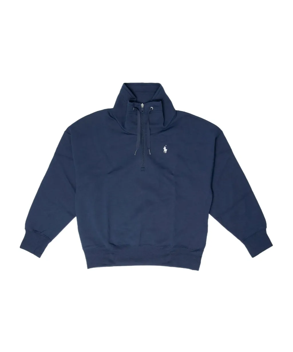 Half-Zip Cotton Sweatshirt