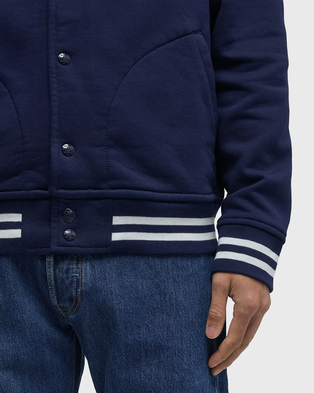 Varsity-Letter Embroidered Buttoned Jacket