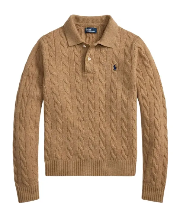 Logo Embroidered Knitted Polo Shirt