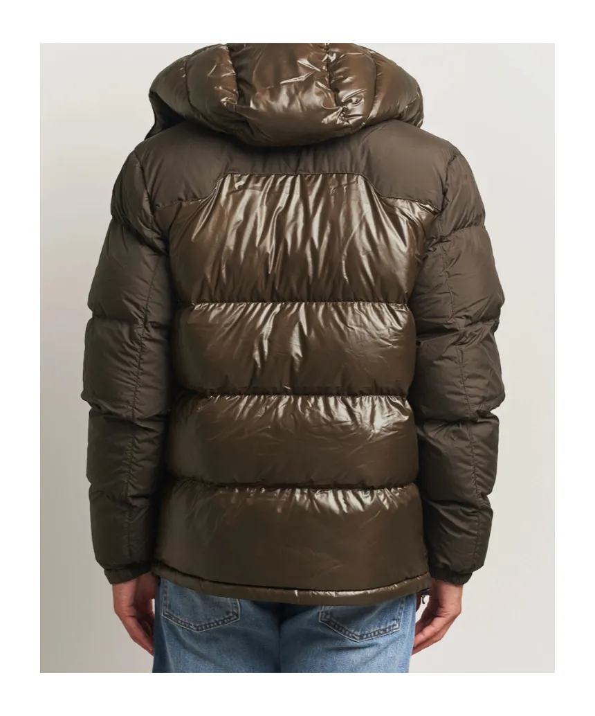 Zip-Up Hooded Down Jacket