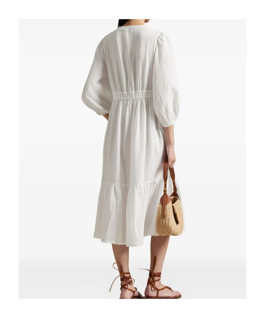 V-Neck Tiered Dress