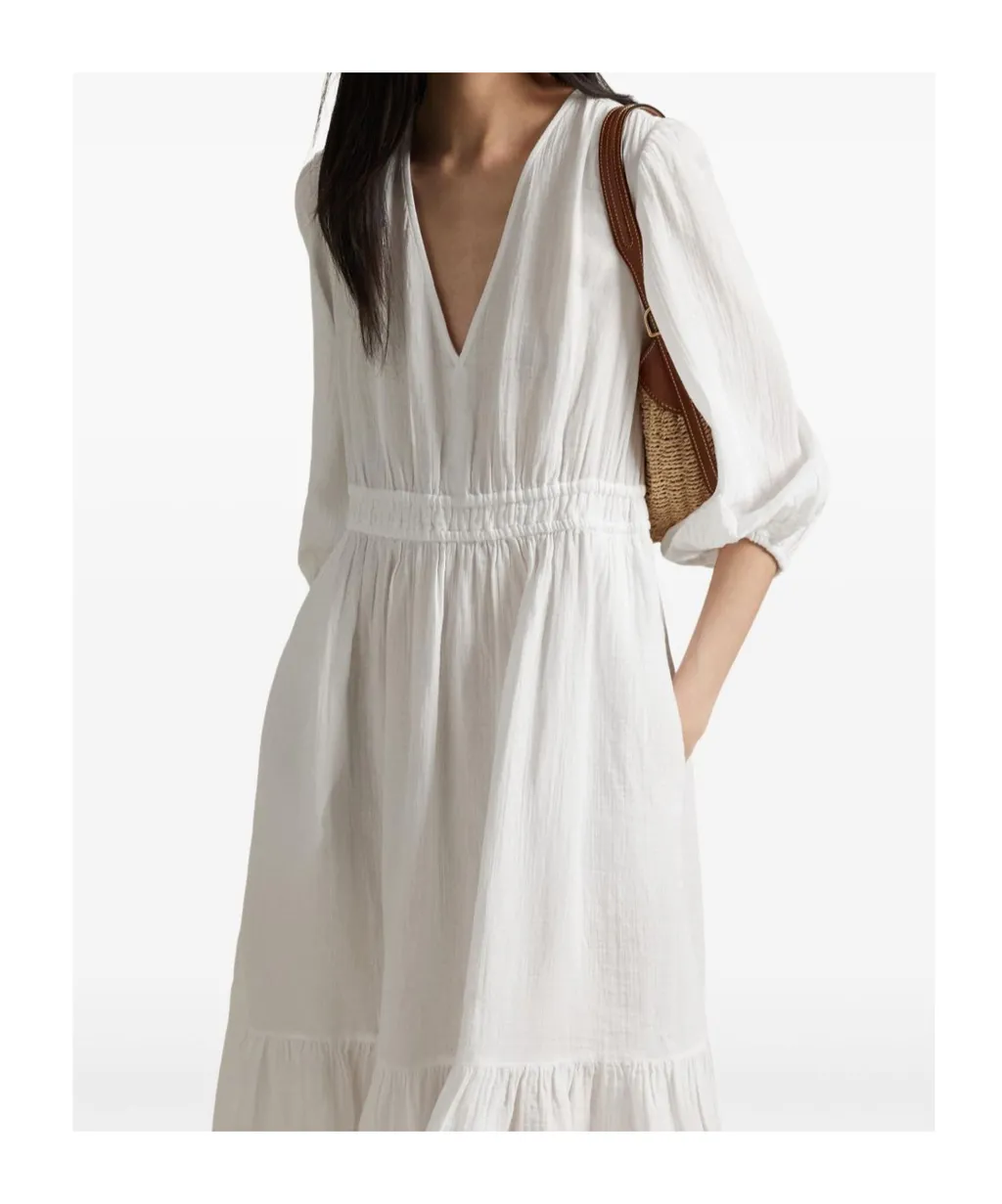 V-Neck Tiered Dress