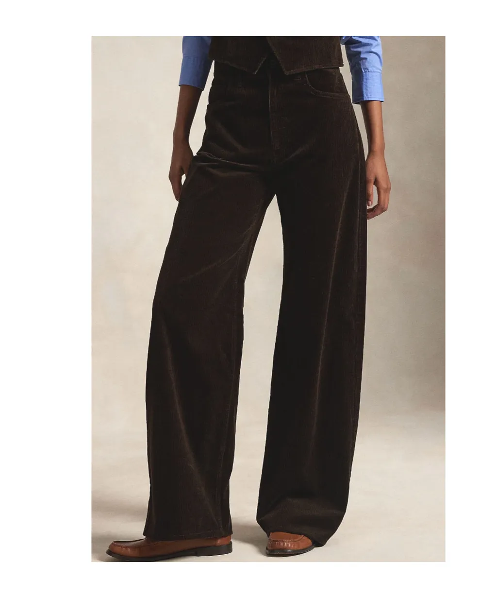 Straight Leg Corduroy Trousers