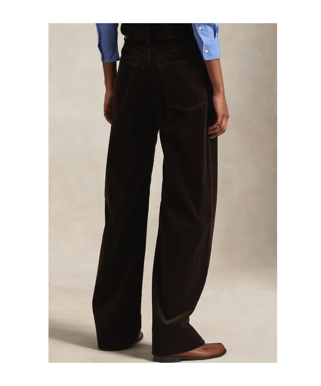 Straight Leg Corduroy Trousers