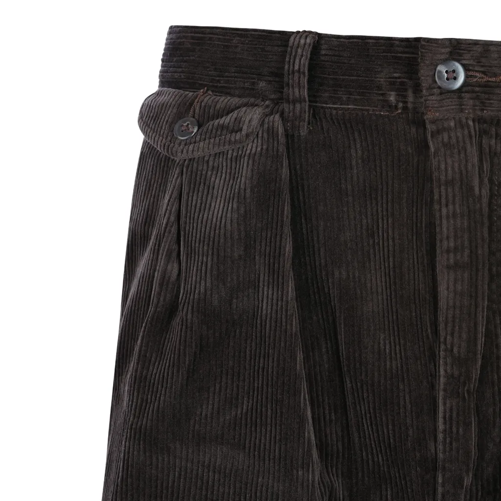Pleated Corduroy Trousers