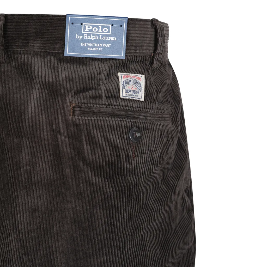 Pleated Corduroy Trousers