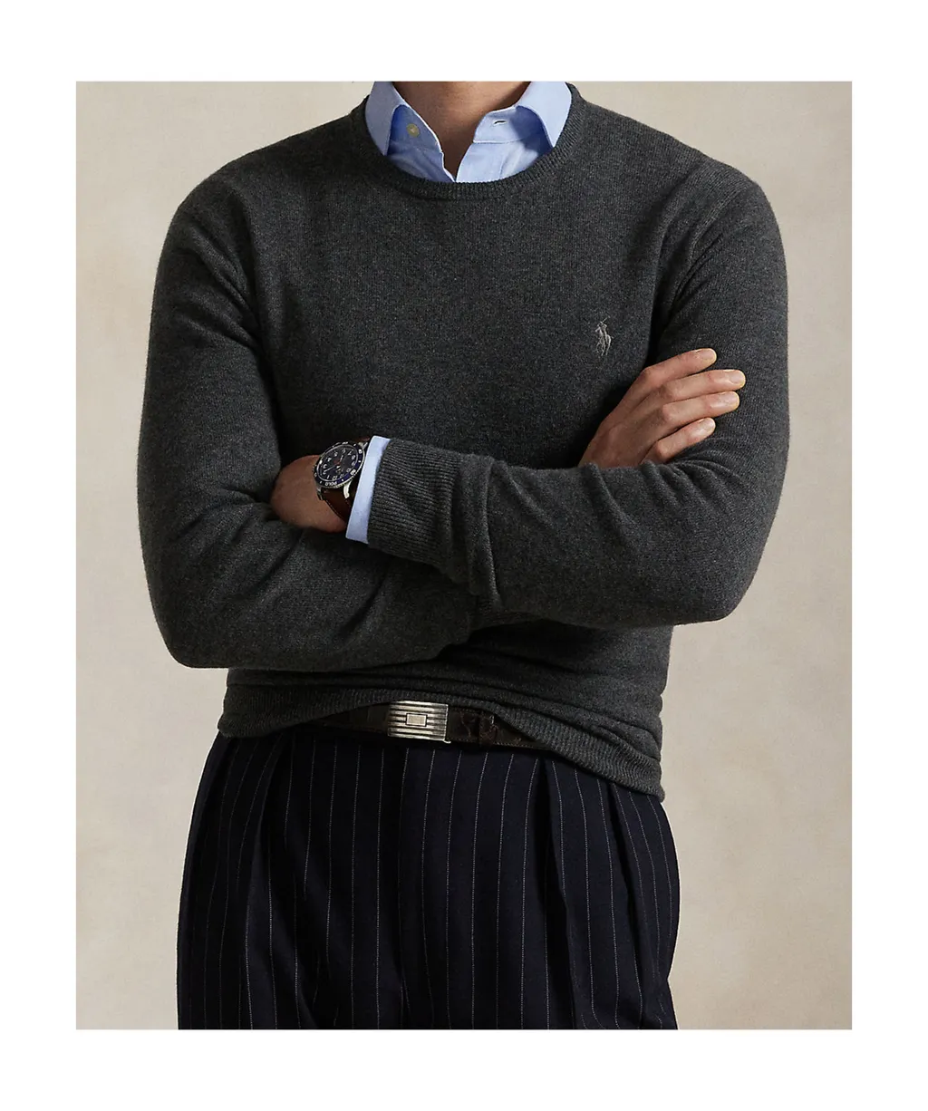 Logo Embroidered Crewneck Knit Jumper