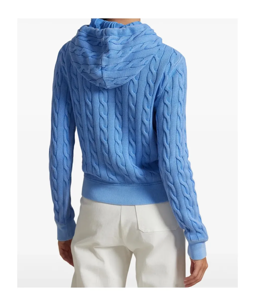 Cable-Knit Cotton Hoodie