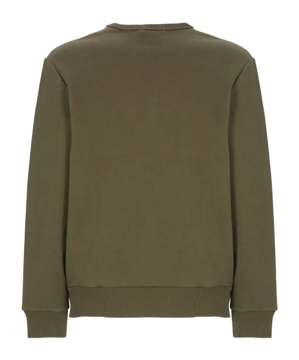 Logo Embroidered Crew Neck Sweatshirt