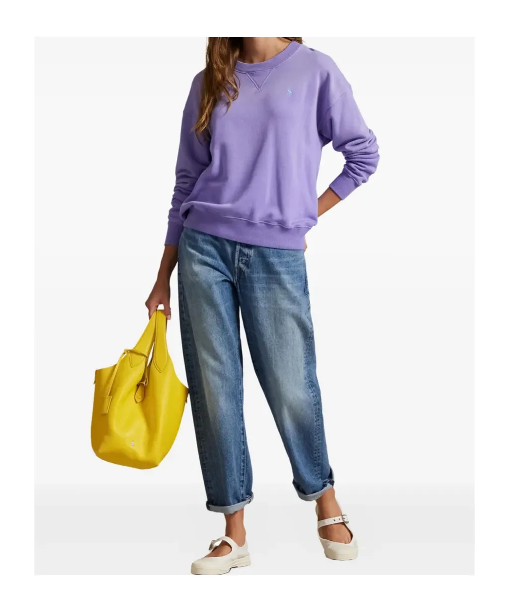 Long-Sleeve Crew-Neck Sweatshirt