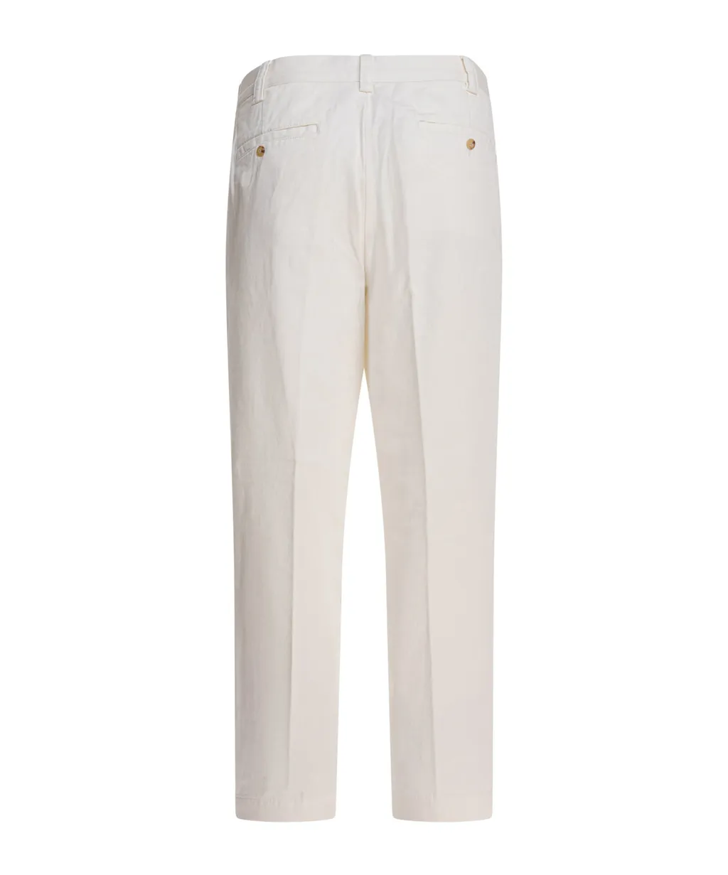 Pleated Wide-Leg Trousers
