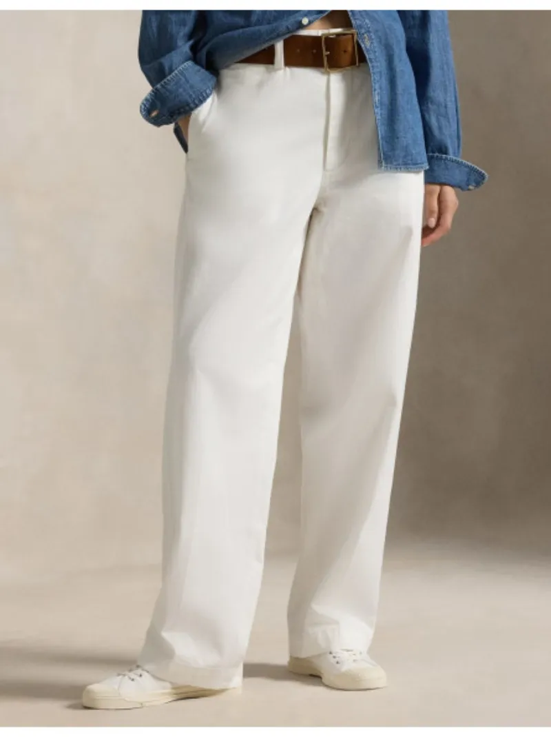 Pleated Wide-Leg Trousers