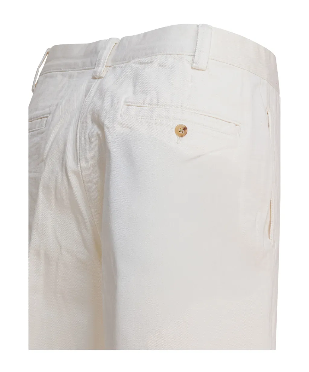 Pleated Wide-Leg Trousers