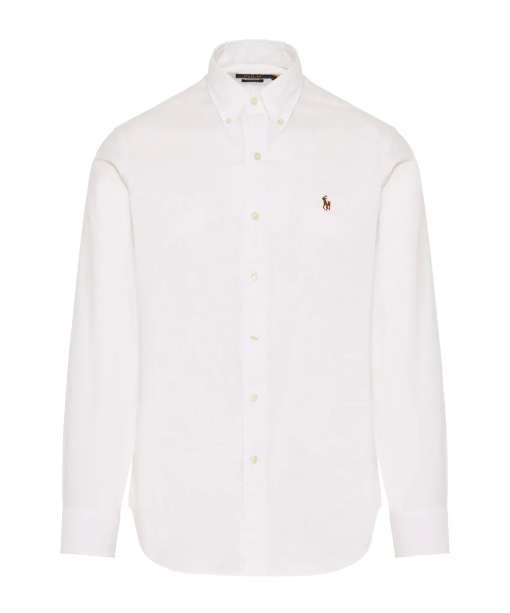 Logo-Embroidered Long-Sleeved Shirt