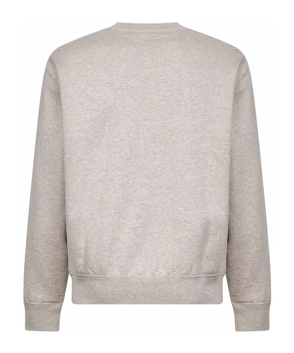 Crew Neck Embroidered Sweatshirt