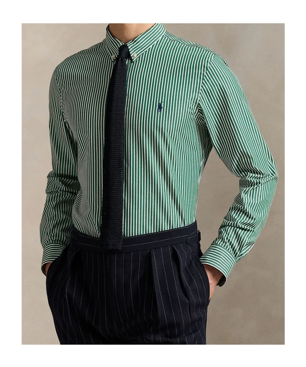 Striped Button-Down Shirt