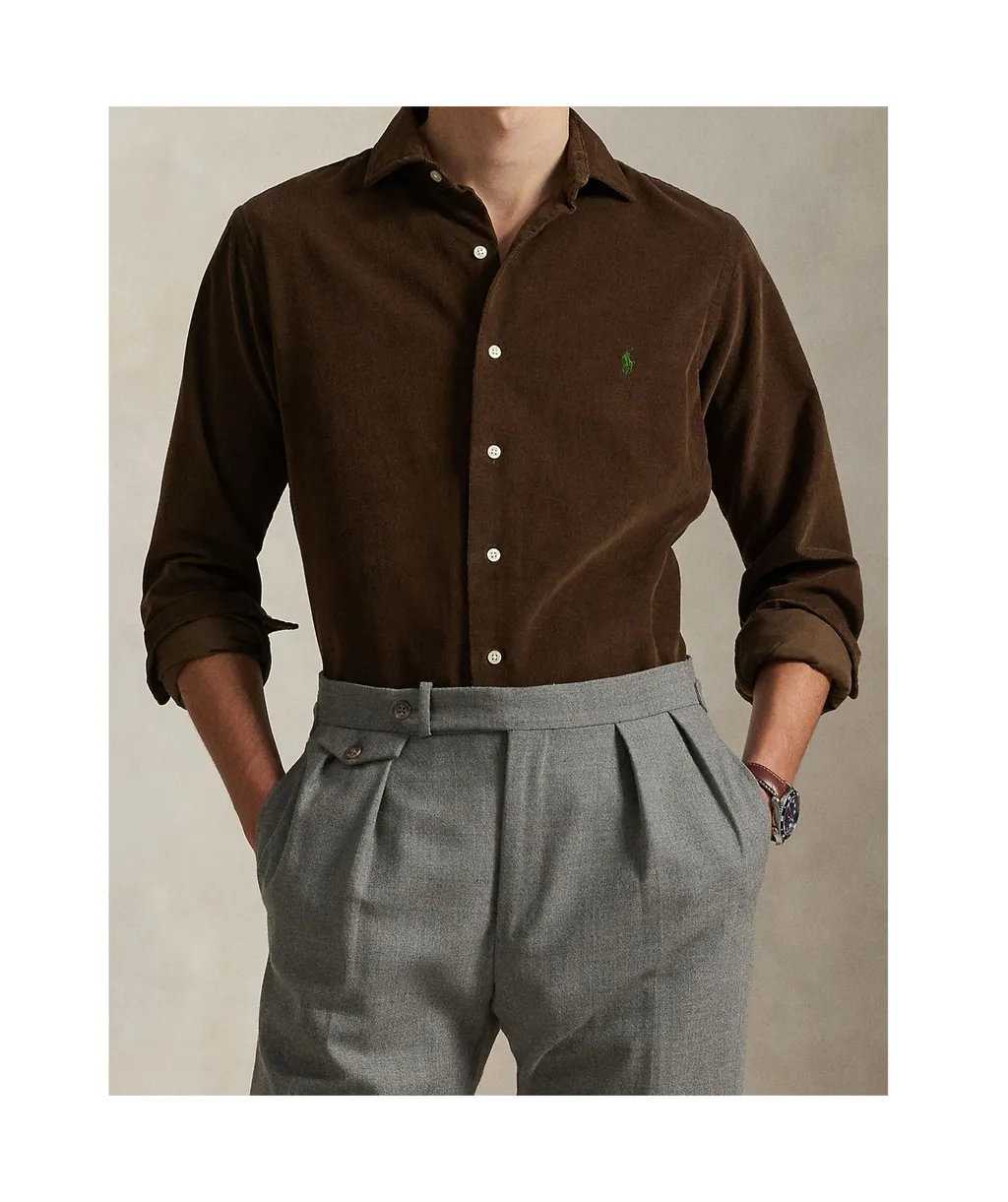 Corduroy Button-Up Shirt
