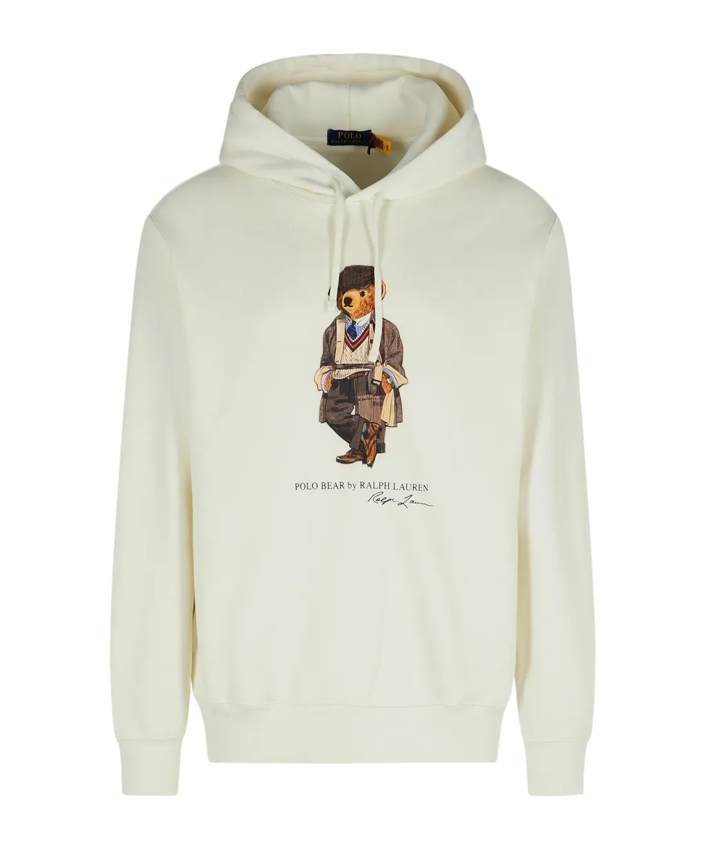 Polo Bear-Printed Drawstring Hoodie