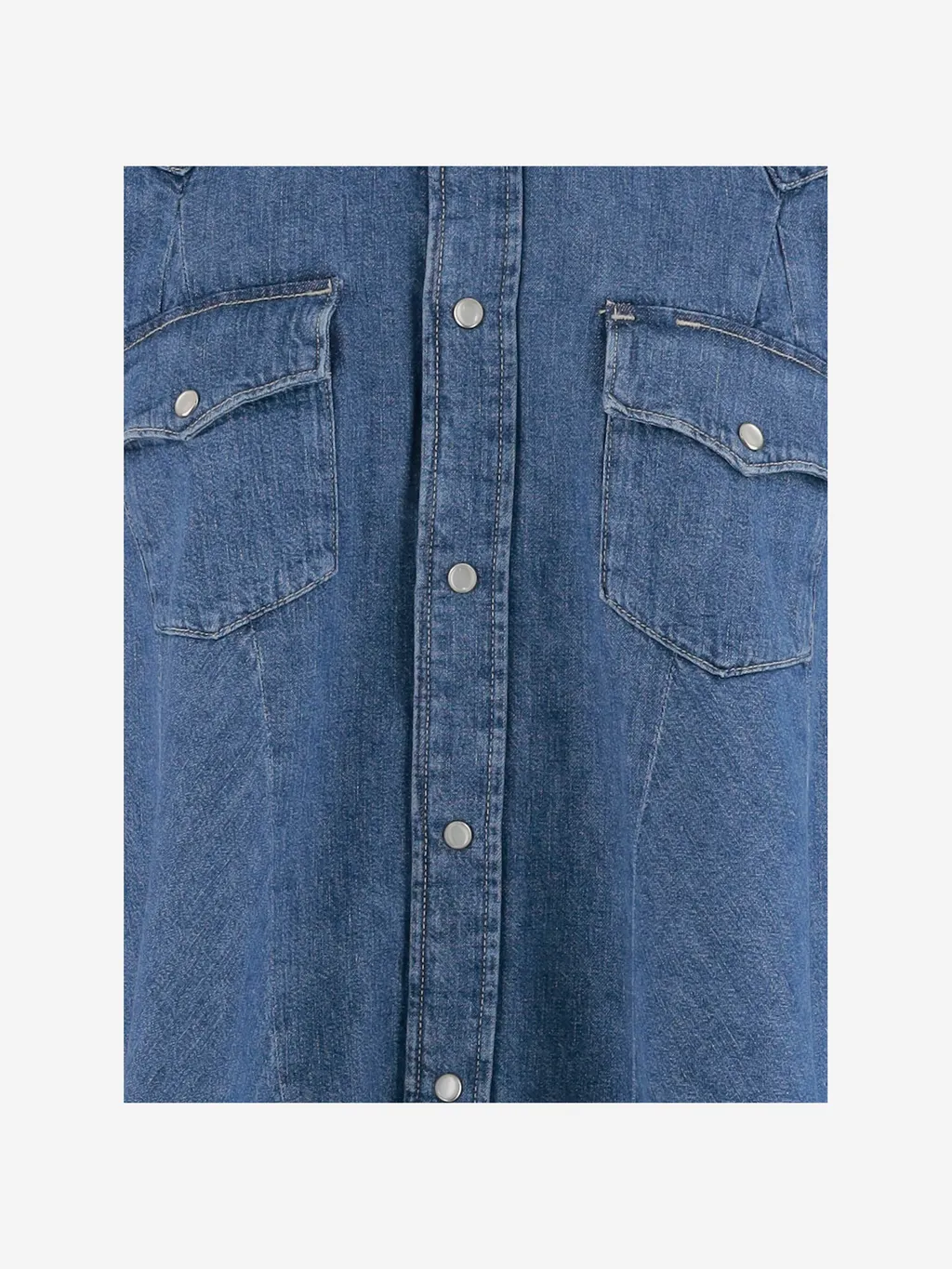 Long-Sleeved Denim Shirt