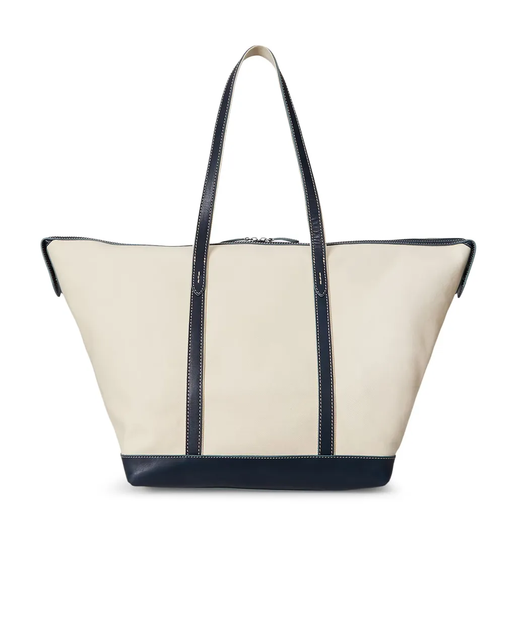 Logo Embroidered Large Tote Bag