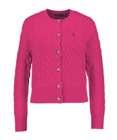 Logo Embroidered Crewneck Cardigan