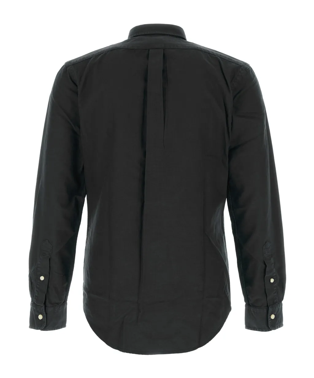Pony Embroidered Long-Sleeved Shirt