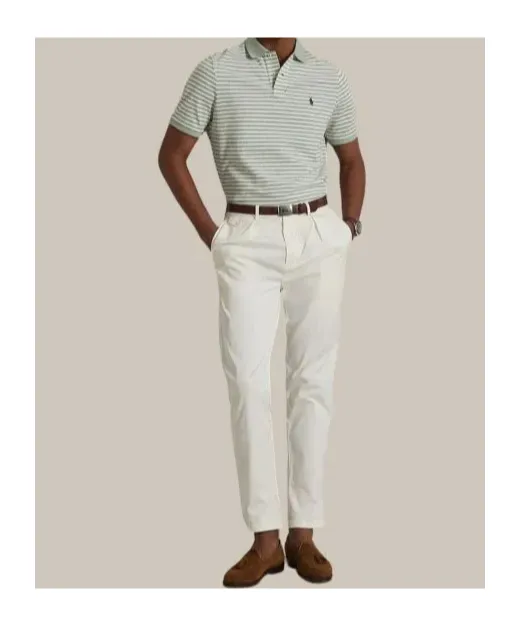 Striped Cotton Polo Shirt