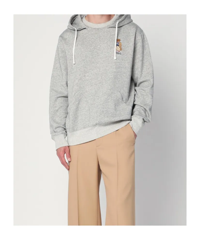 Embroidered-Logo Hoodie
