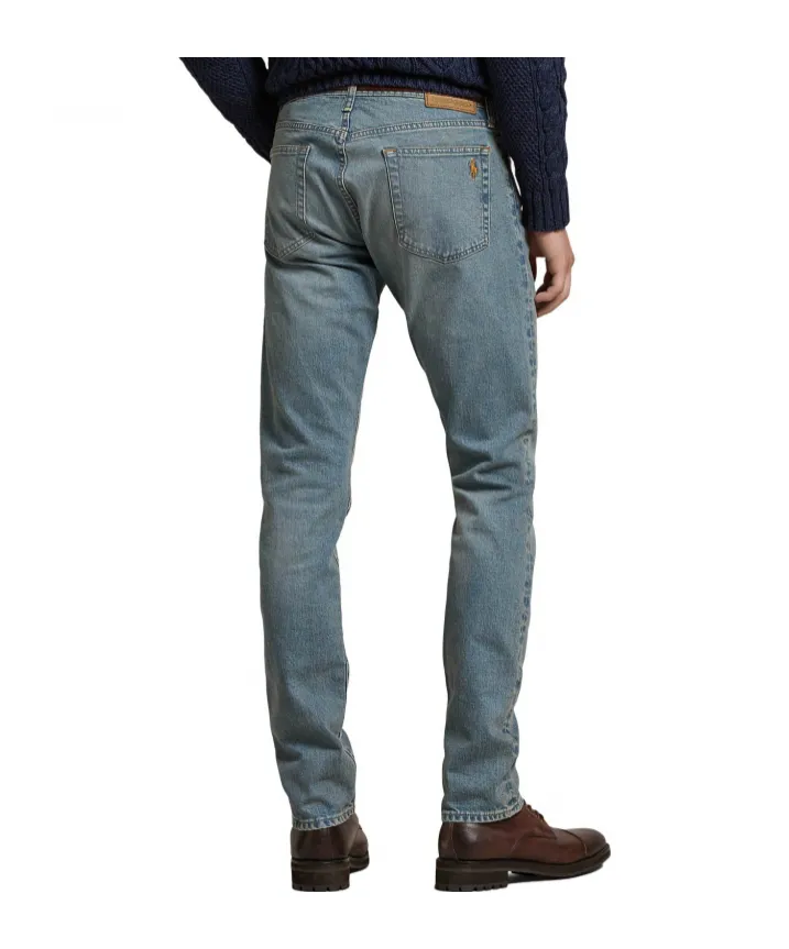 Logo Embroidered Slim-Fit Jeans