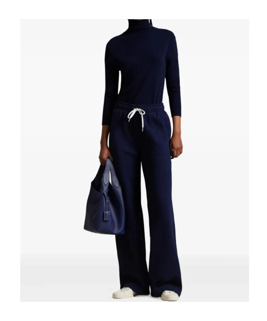 Logo Embroidered Drawstring Pants