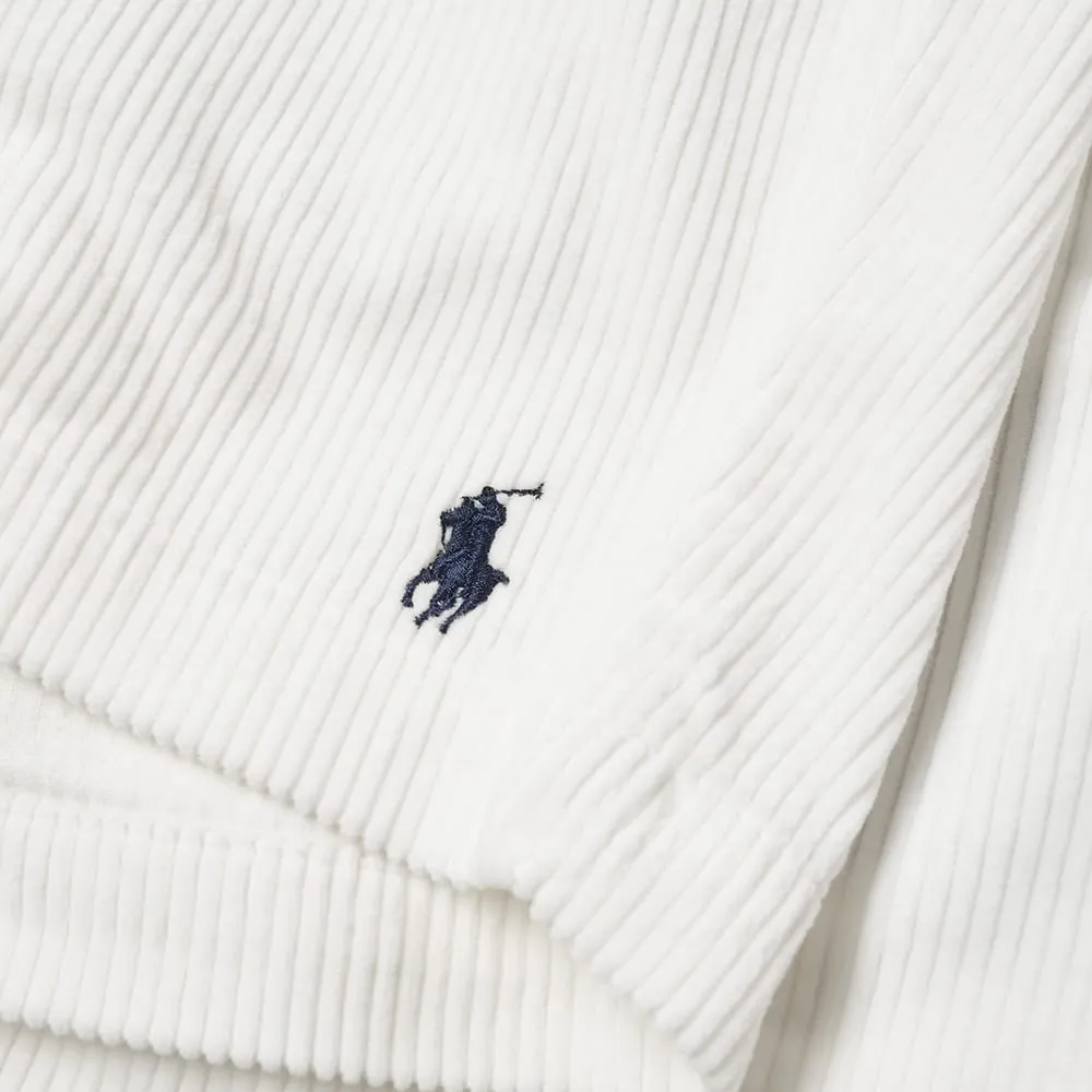 Logo Embroidered Corduroy Shorts