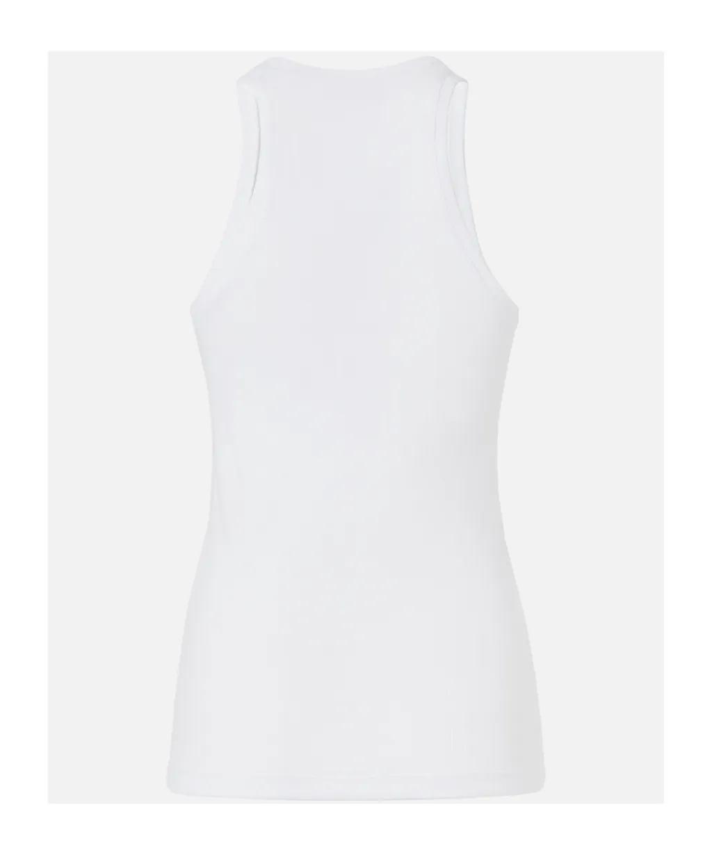 Logo Lettering Ribbed Camisole Top
