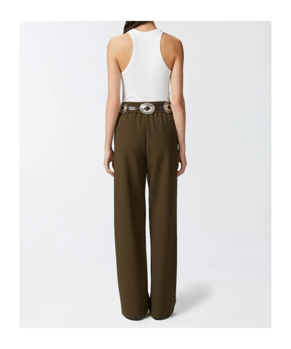 Logo Lettering Ribbed Camisole Top
