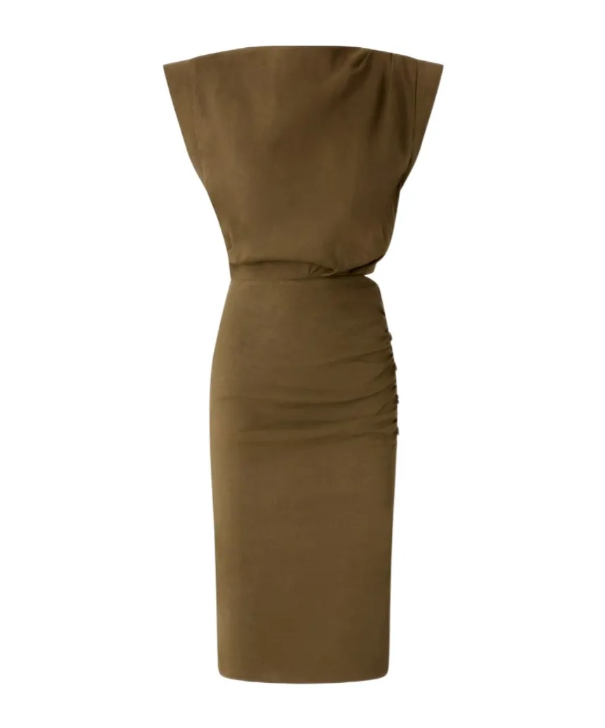Cap-Sleeve Dress