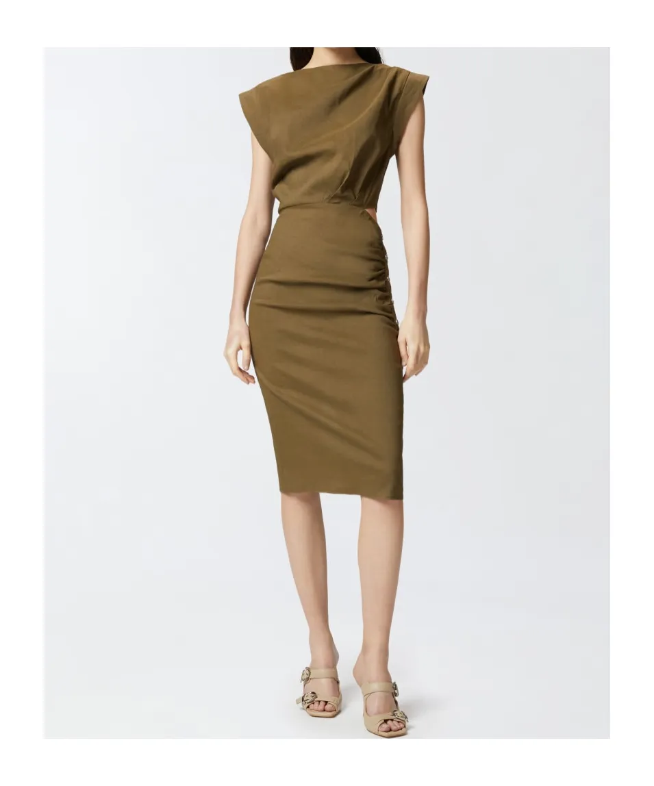 Cap-Sleeve Dress